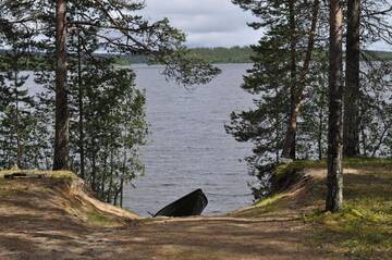 Фото номера Коттедж с 2 спальнями Дома для отпуска Sininen Hetki Cottage г. Куусамо 15